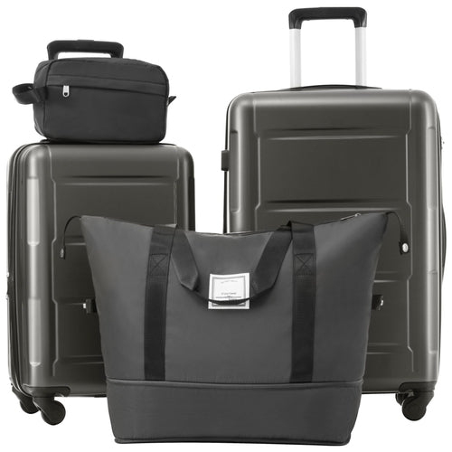 2 Piece Luggage Set with Bags Expanable Spinner Wheels ABS Lightweight